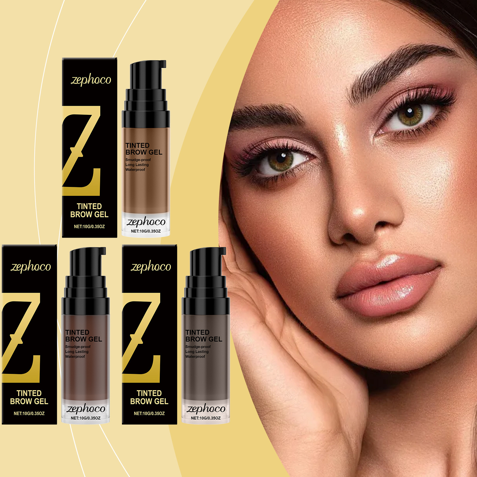 Bb Cream Tinted - Dye Eyebrow Gel Cream Waterproof Long