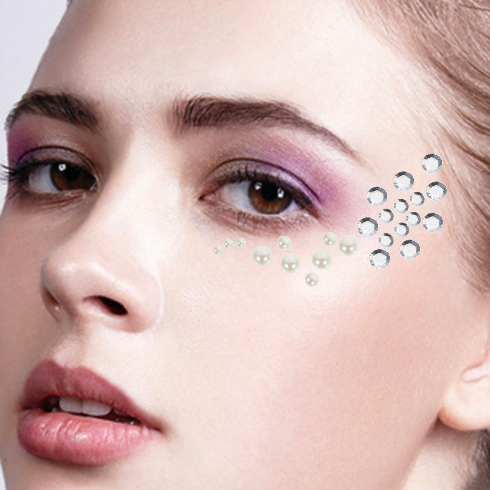 Beauty Makeup Diary - 12 Sheets Rhinestone Acrylic Stickers Craft