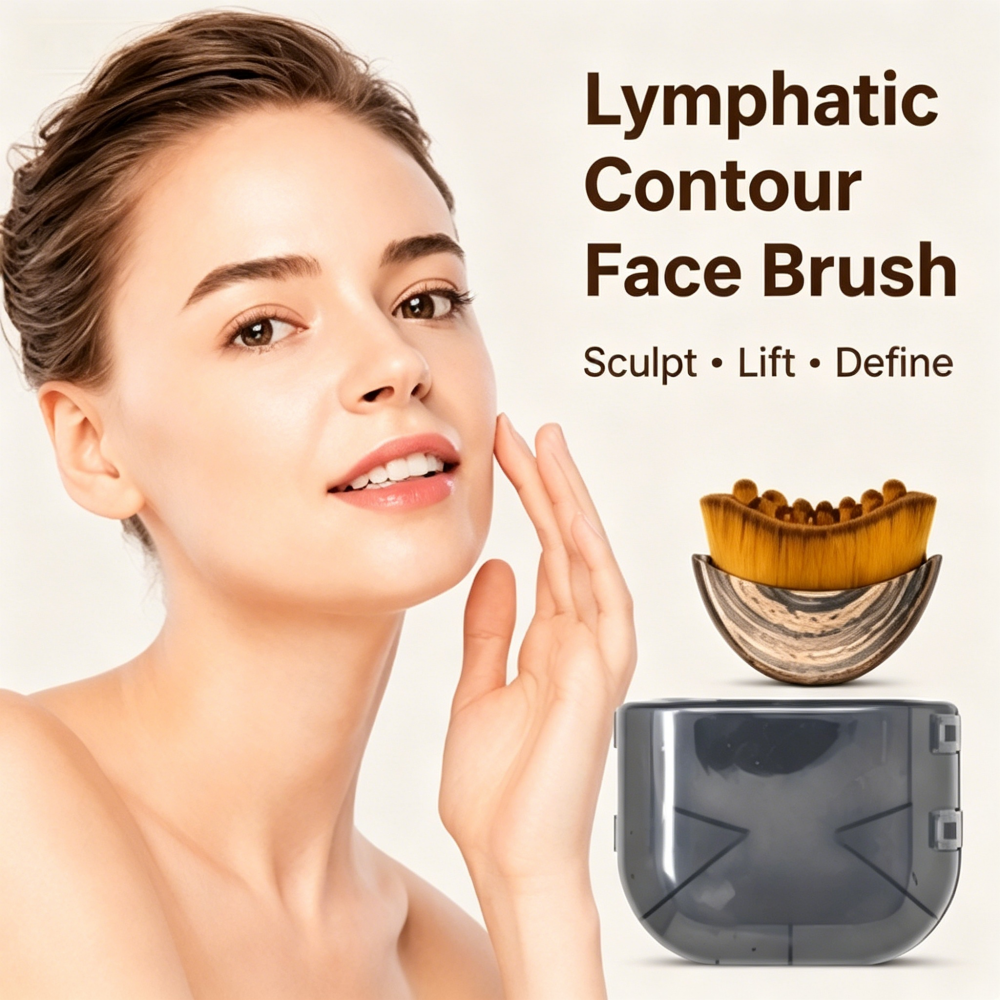 Beauty Queen Makeup - Portable Lymphatic Contour Brush Facial Chin