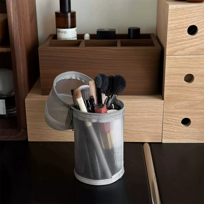 Portable Mesh Dual‑Use Makeup  - Beauty Makeup Bag 리뷰 및 가격