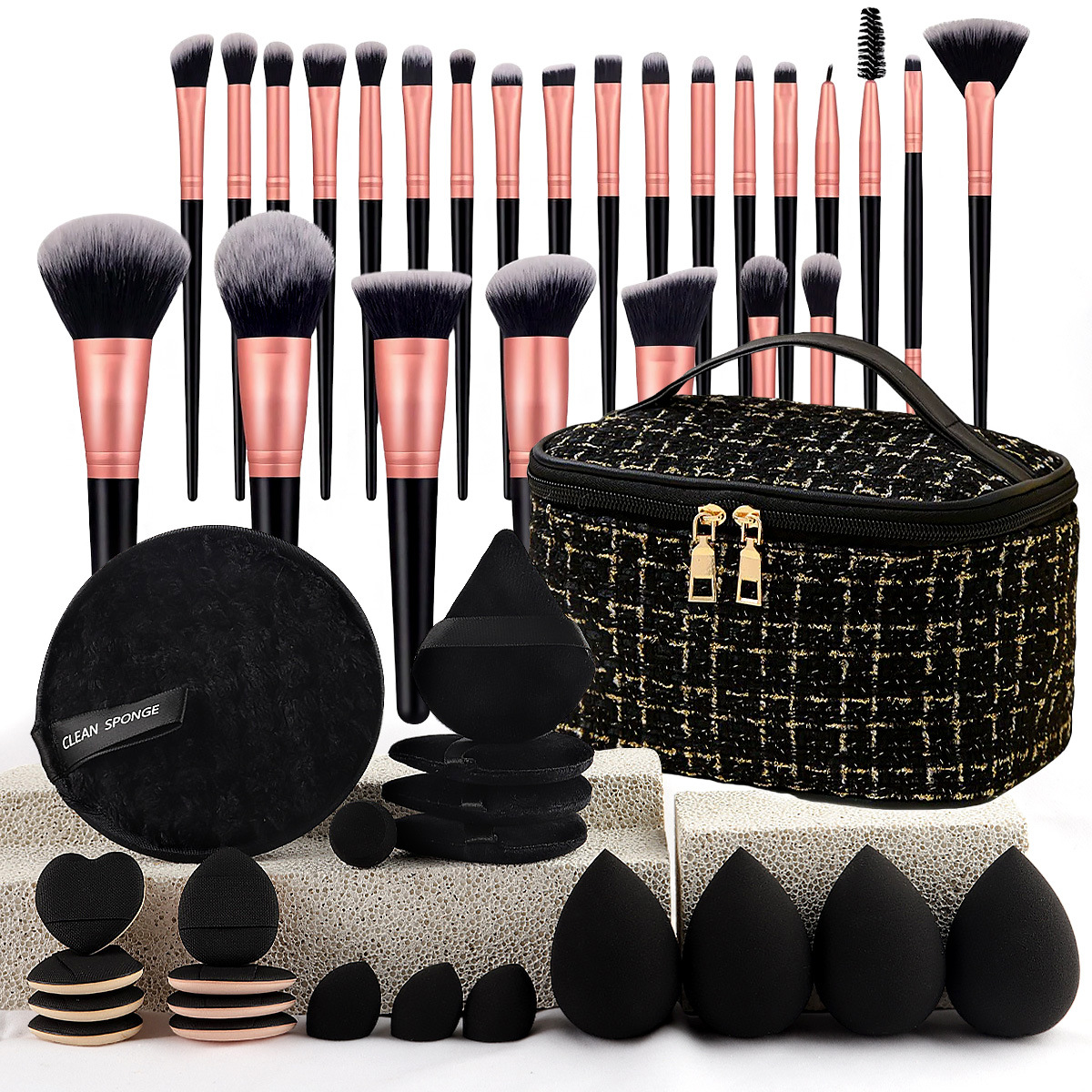 Makeup Brush Set Chic Fragranc - Beauty Makeup Bag 리뷰 및 가격