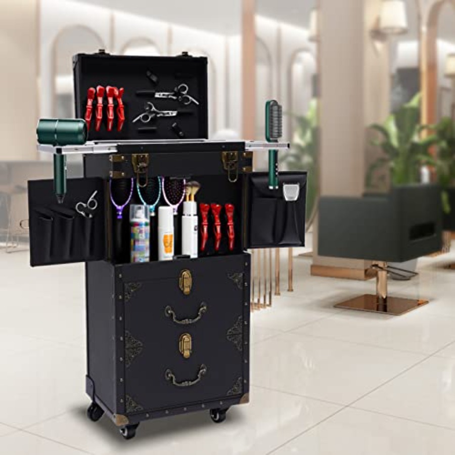 Rolling Lockable Makeup Train  - Beauty Makeup Case 리뷰 및 가격
