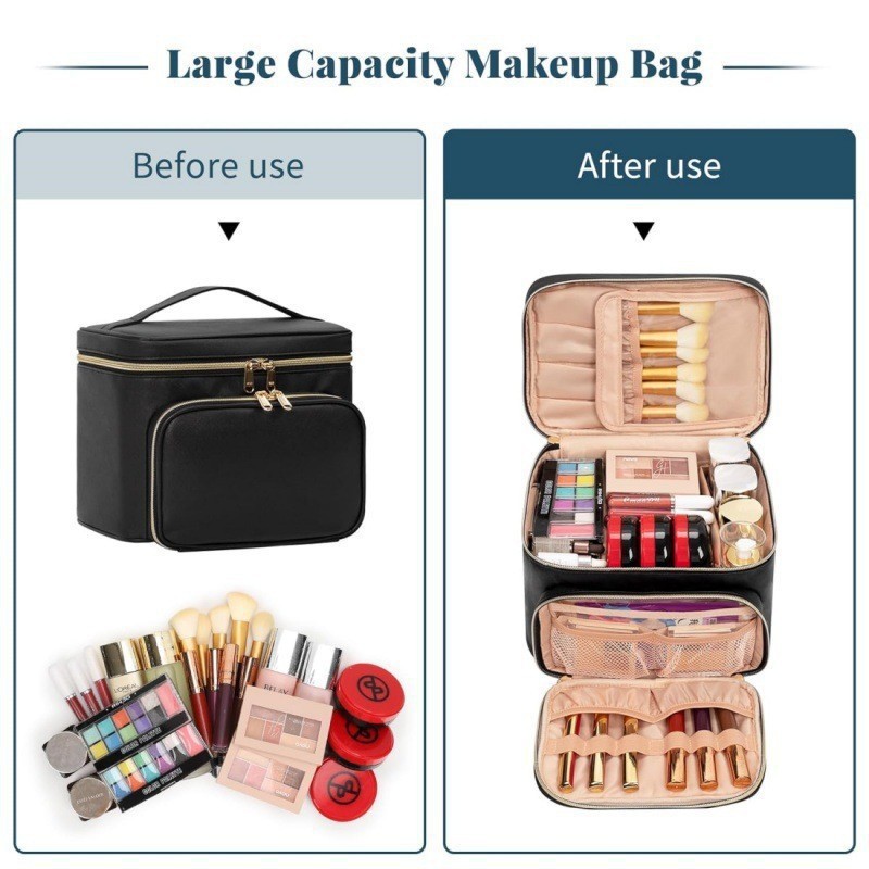 Large-sized Waterproof Makeup  - Beauty Makeup Bag 리뷰 및 가격