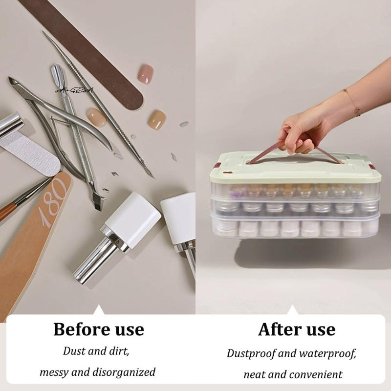 PVC Nail Polish Organizer UV G - Beauty Makeup Case 리뷰 및 가격