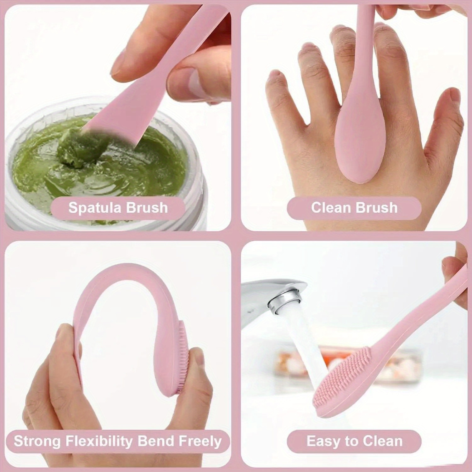 Double Head Facial Mask Brush  - Beauty Queen Makeup 리뷰 및 가격