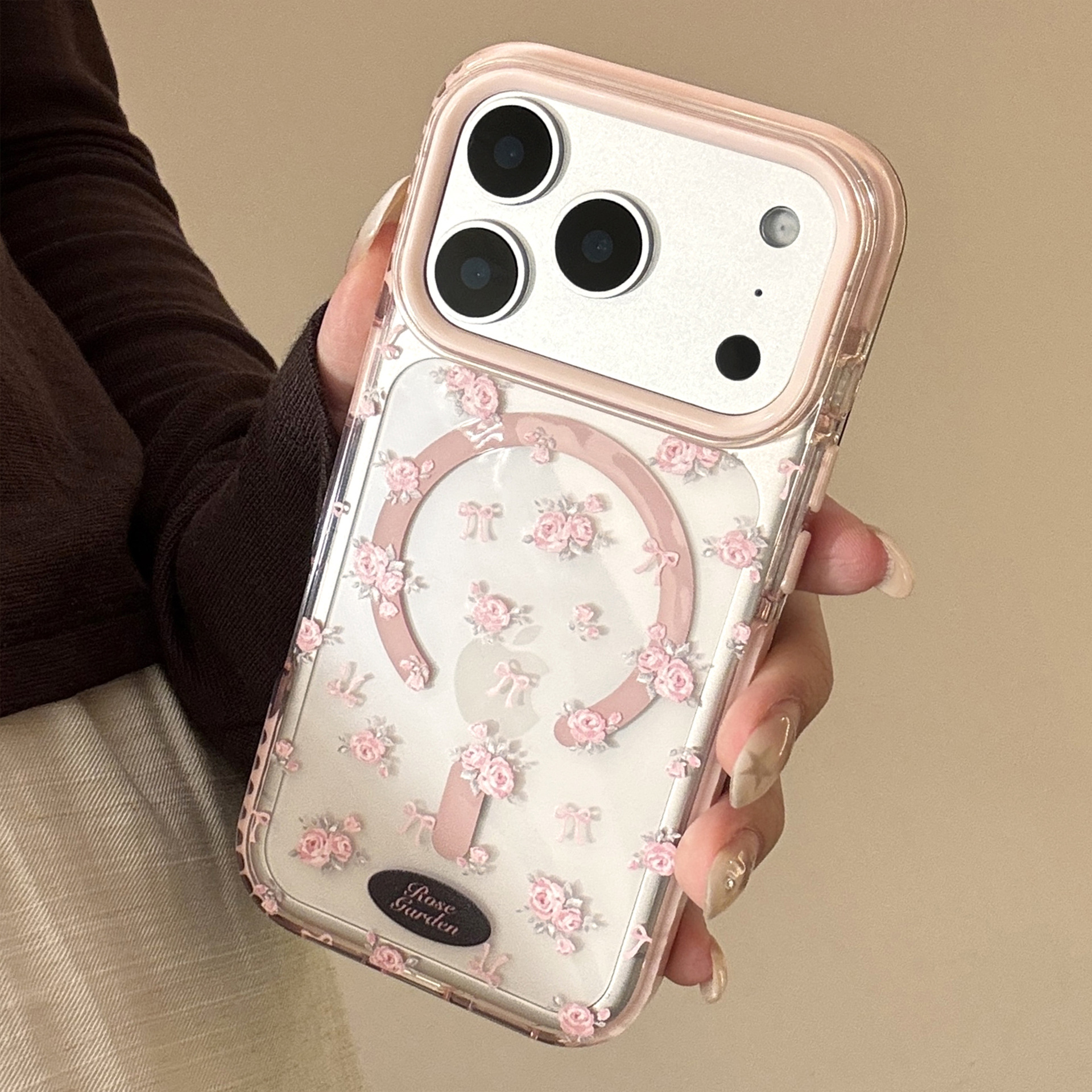 Gentle Beautiful Pink Rose Flo - Beauty Makeup Case 리뷰 및 가격
