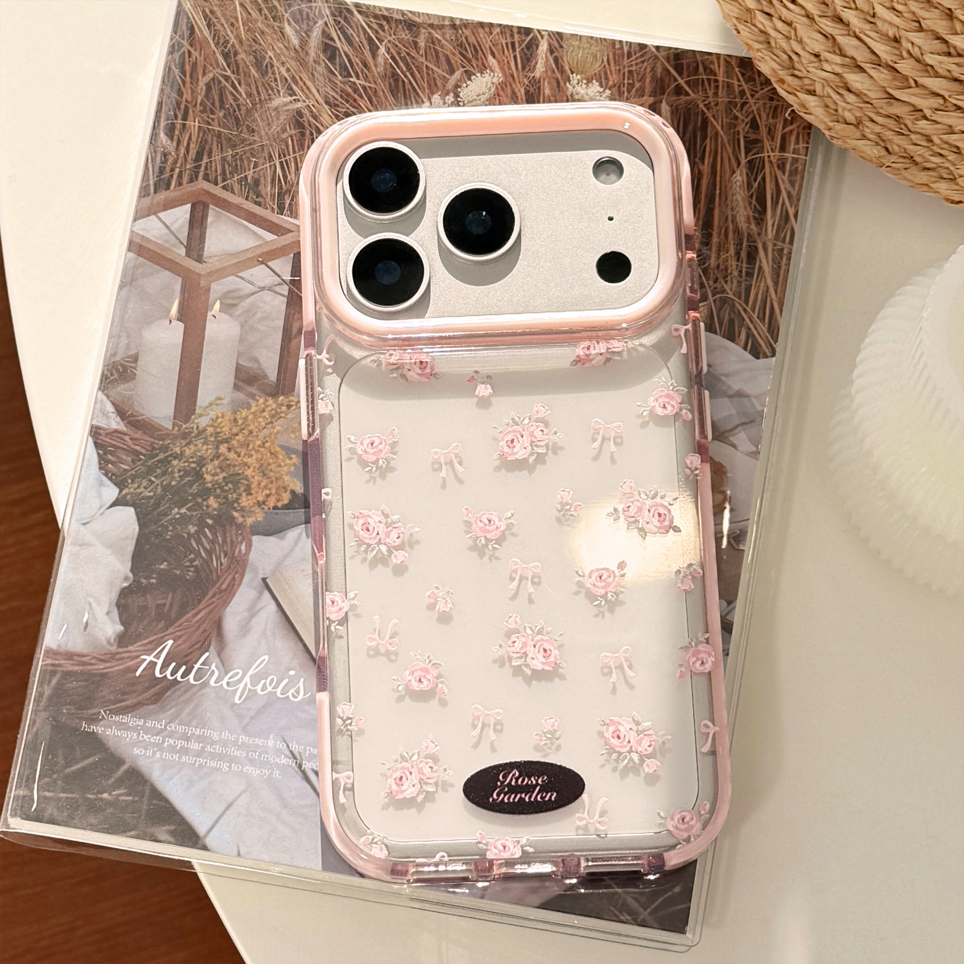 Gentle Beautiful Pink Rose Flo - Beauty Makeup Case 리뷰 및 가격
