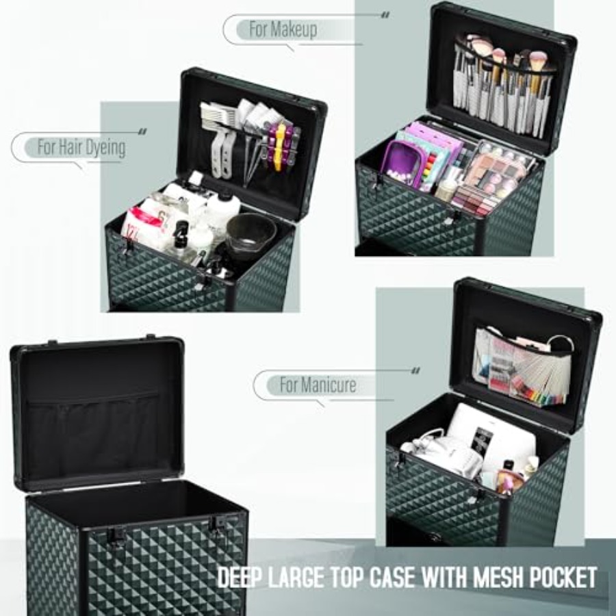 Nail Trolley Cart with 3 Drawe - Beauty Makeup Case 리뷰 및 가격