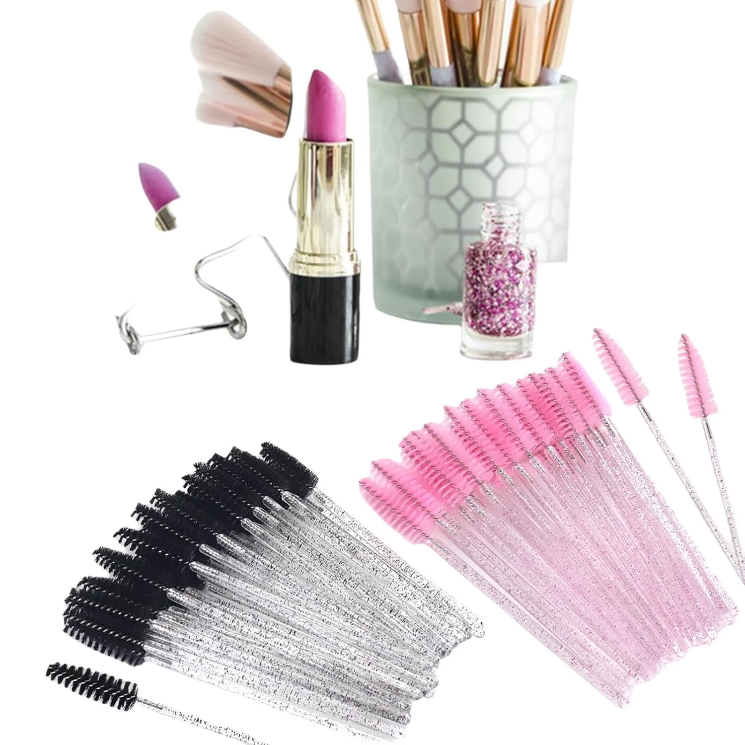 500pcs Eyelash Brushes Wands f - Beauty Makeup Salon 리뷰 및 가격