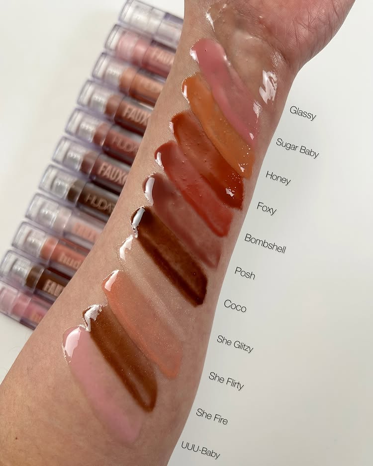 Hot Rare Lip Gloss Multicolor  - Huda Beauty Makeup Set 리뷰 및 가격