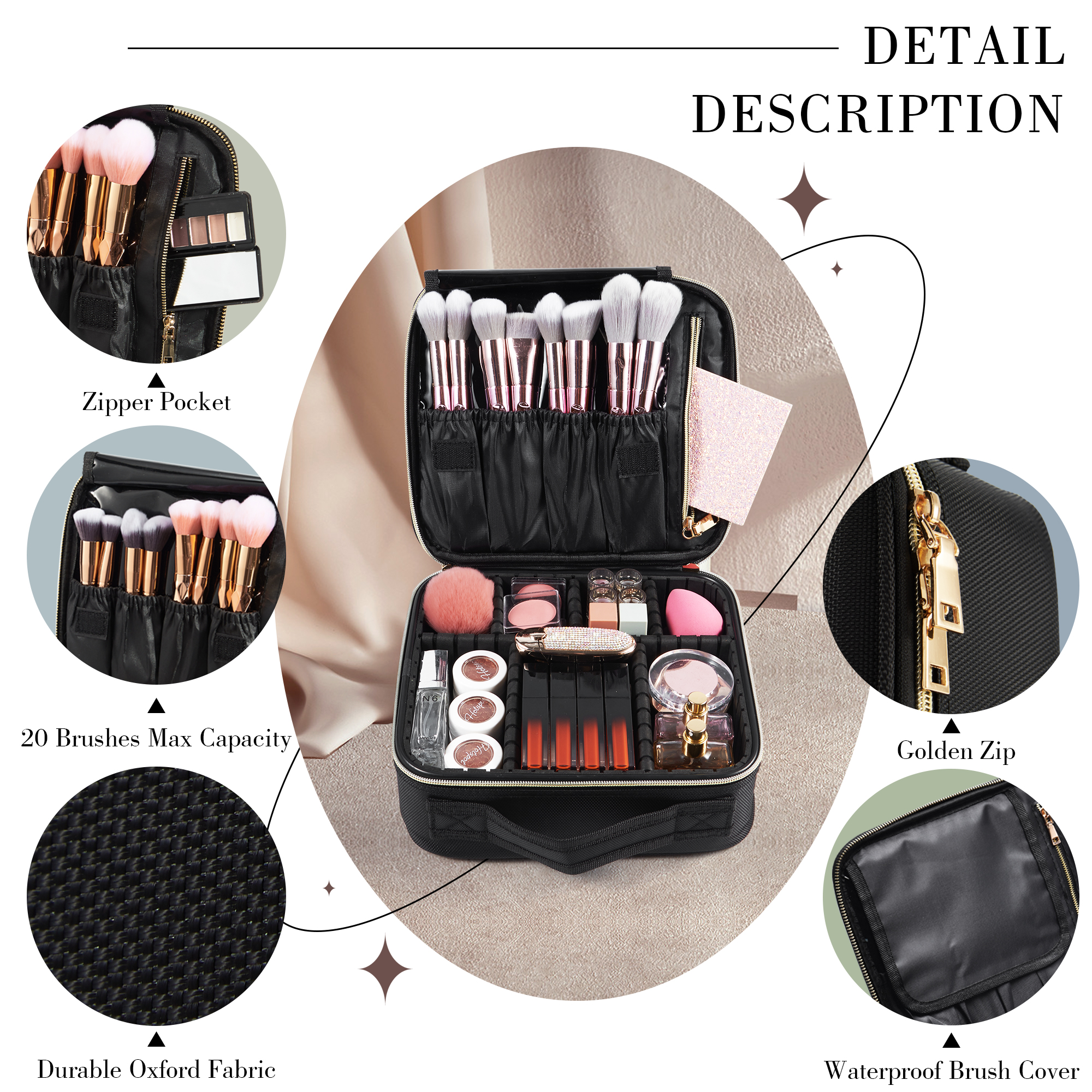 Cosmetic Case Makeup Bag Vanit - Beauty Makeup Bag 리뷰 및 가격