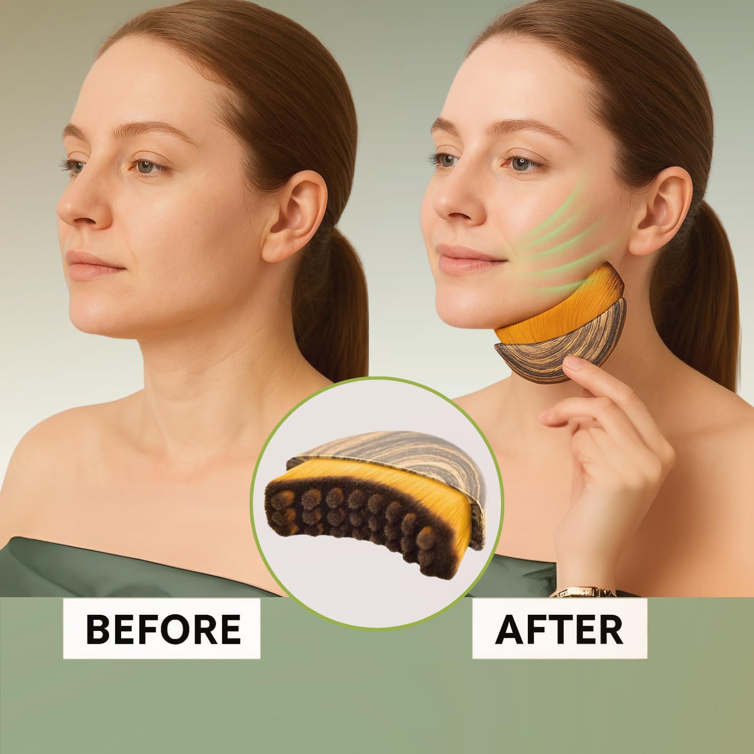 Lymphatic Contour Face Brush,  - Beauty Queen Makeup 리뷰 및 가격