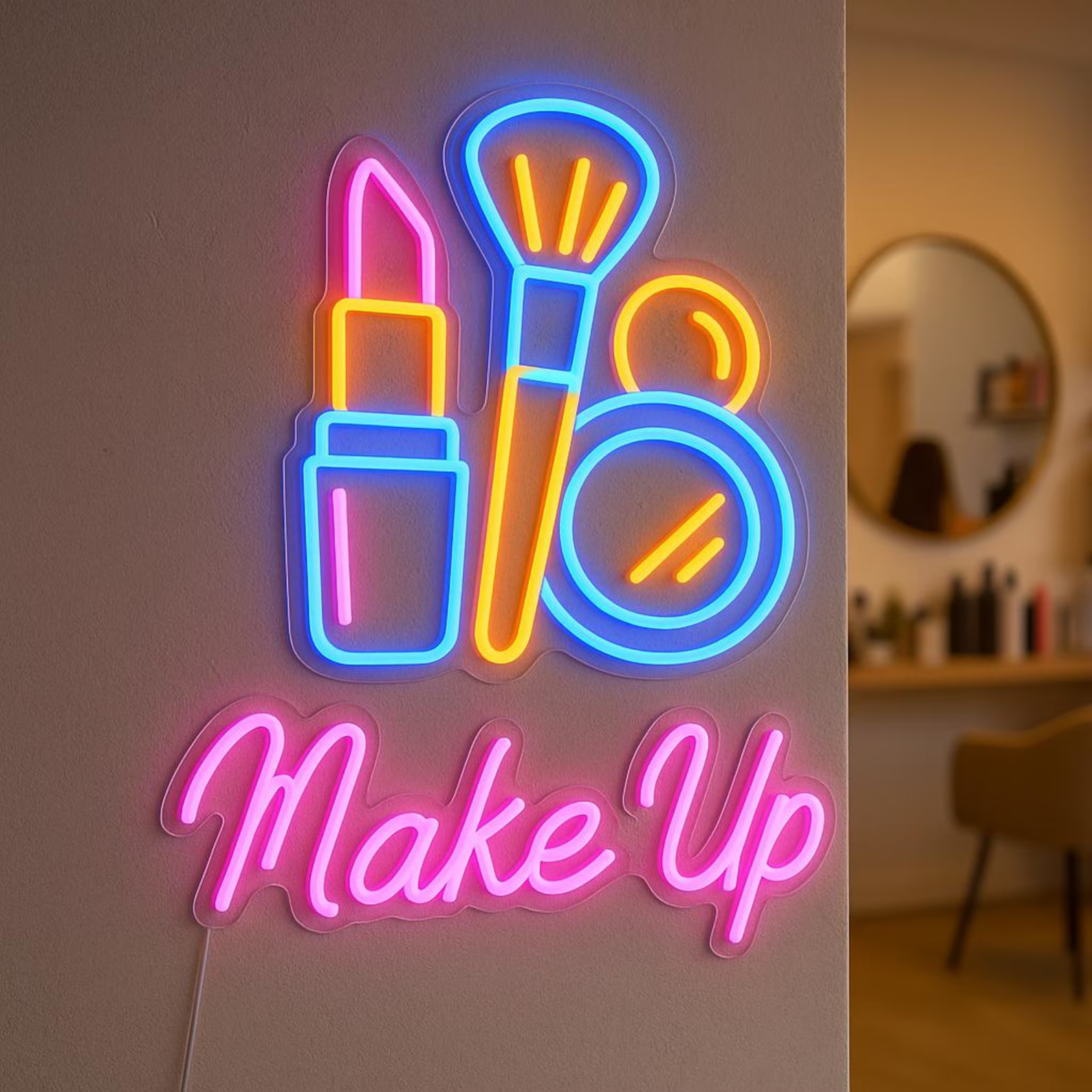 Make Up Neon Sign, Beauty Salo - Beauty Makeup Salon 리뷰 및 가격