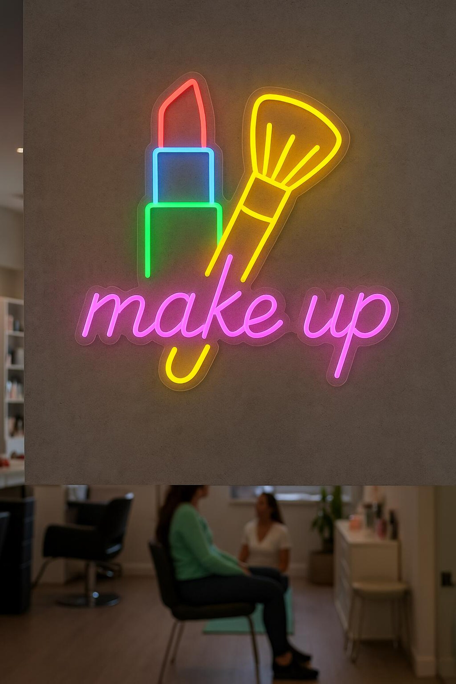 Make Up Neon Sign, Beauty Salo - Beauty Makeup Salon 리뷰 및 가격