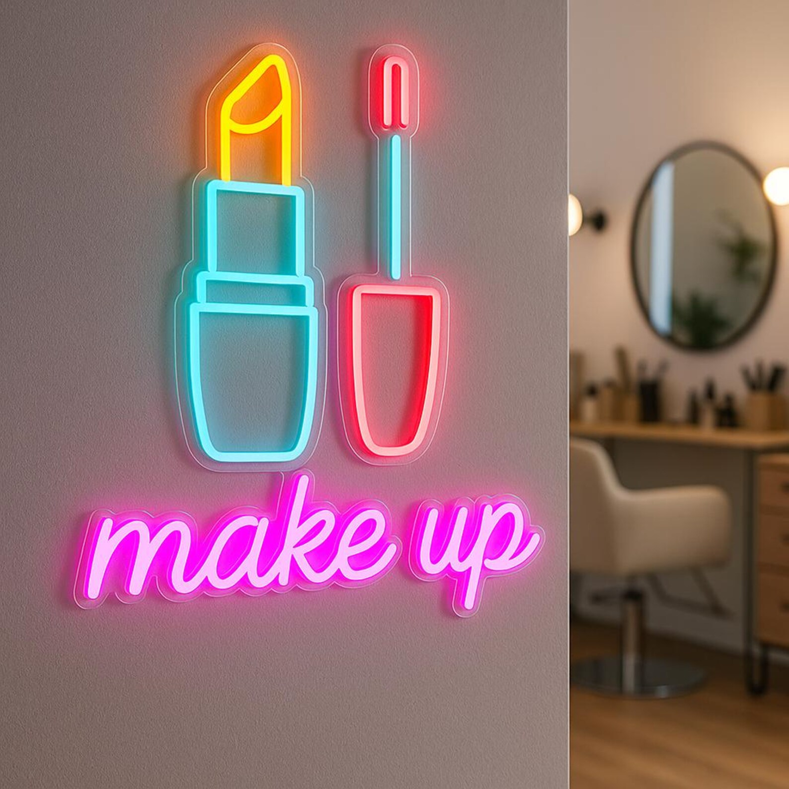 Make Up Neon Sign, Beauty Salo - Beauty Makeup Salon 리뷰 및 가격