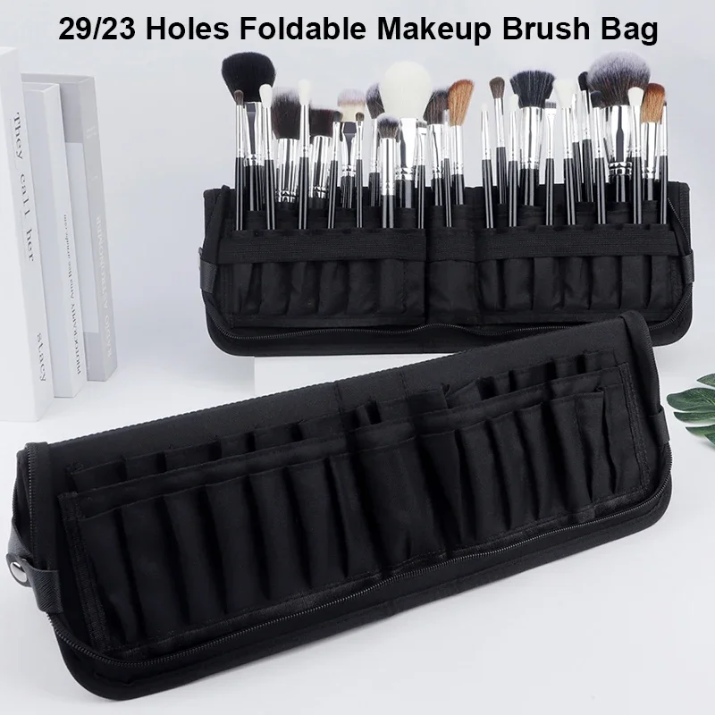 29/23 Holes Foldable Makeup Br - Beauty Makeup Bag 리뷰 및 가격