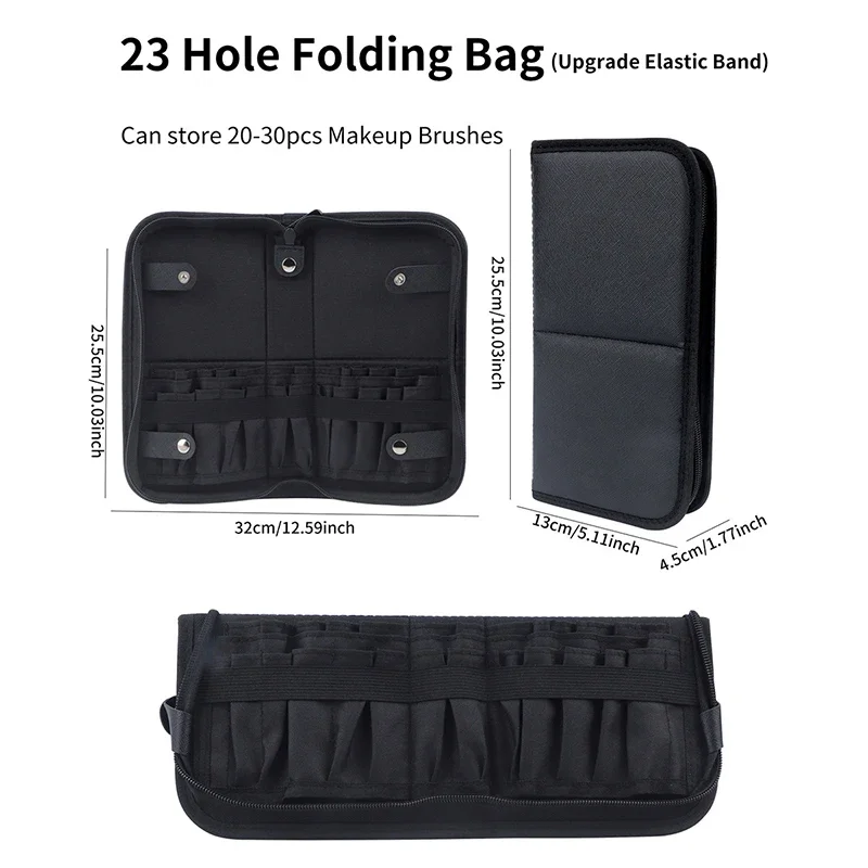 29/23 Holes Foldable Makeup Br - Beauty Makeup Bag 리뷰 및 가격