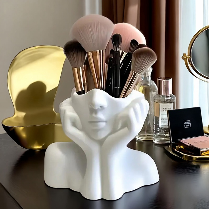 Face Shape Makeup Brush Holder - Beauty Queen Makeup 리뷰 및 가격