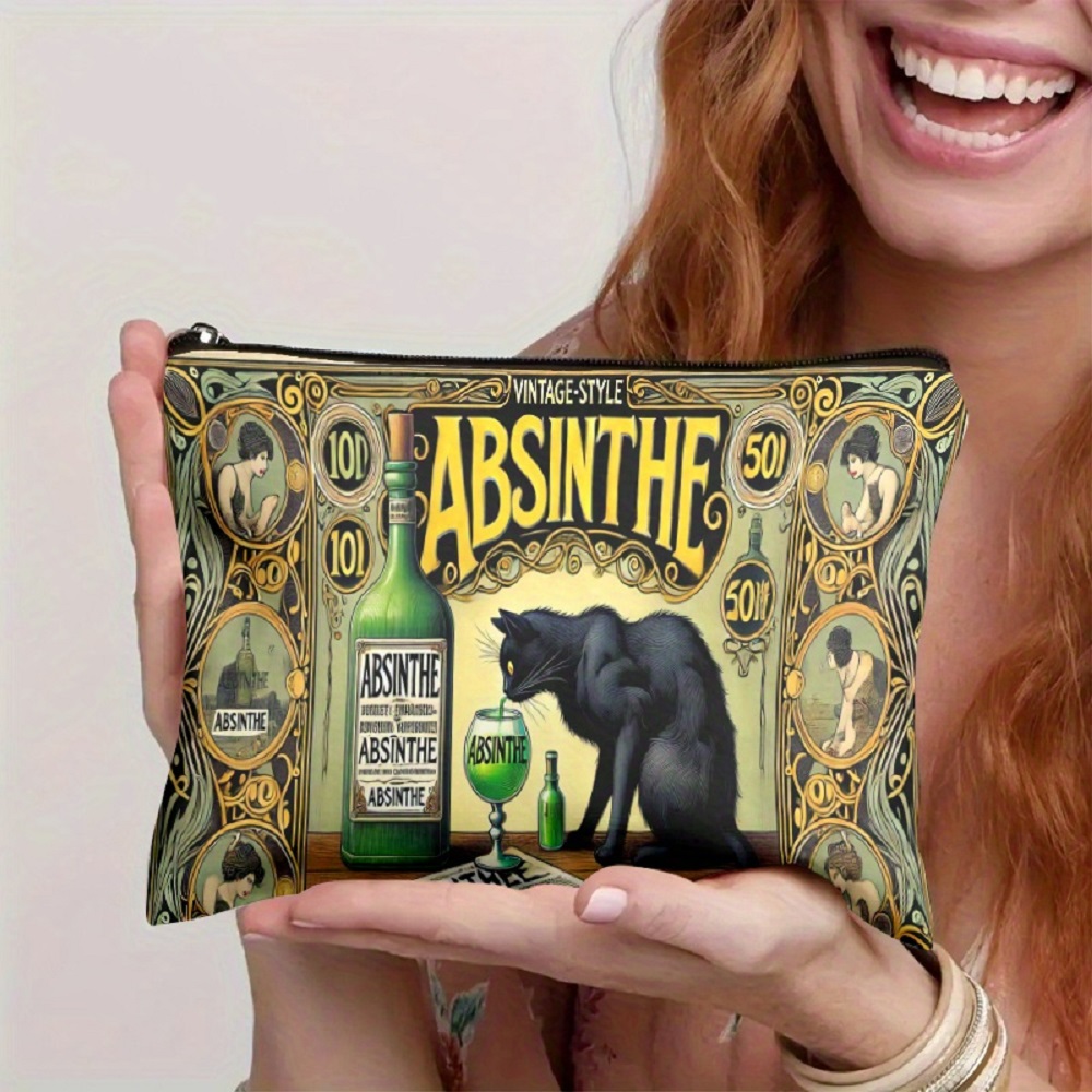 1 Piece, Black Cat and Absinth - Beauty Makeup Bag 리뷰 및 가격